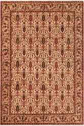 handmade Transitional Kafkaz Beige Taupe Hand Knotted RECTANGLE 100% WOOL area rug 8 x 10